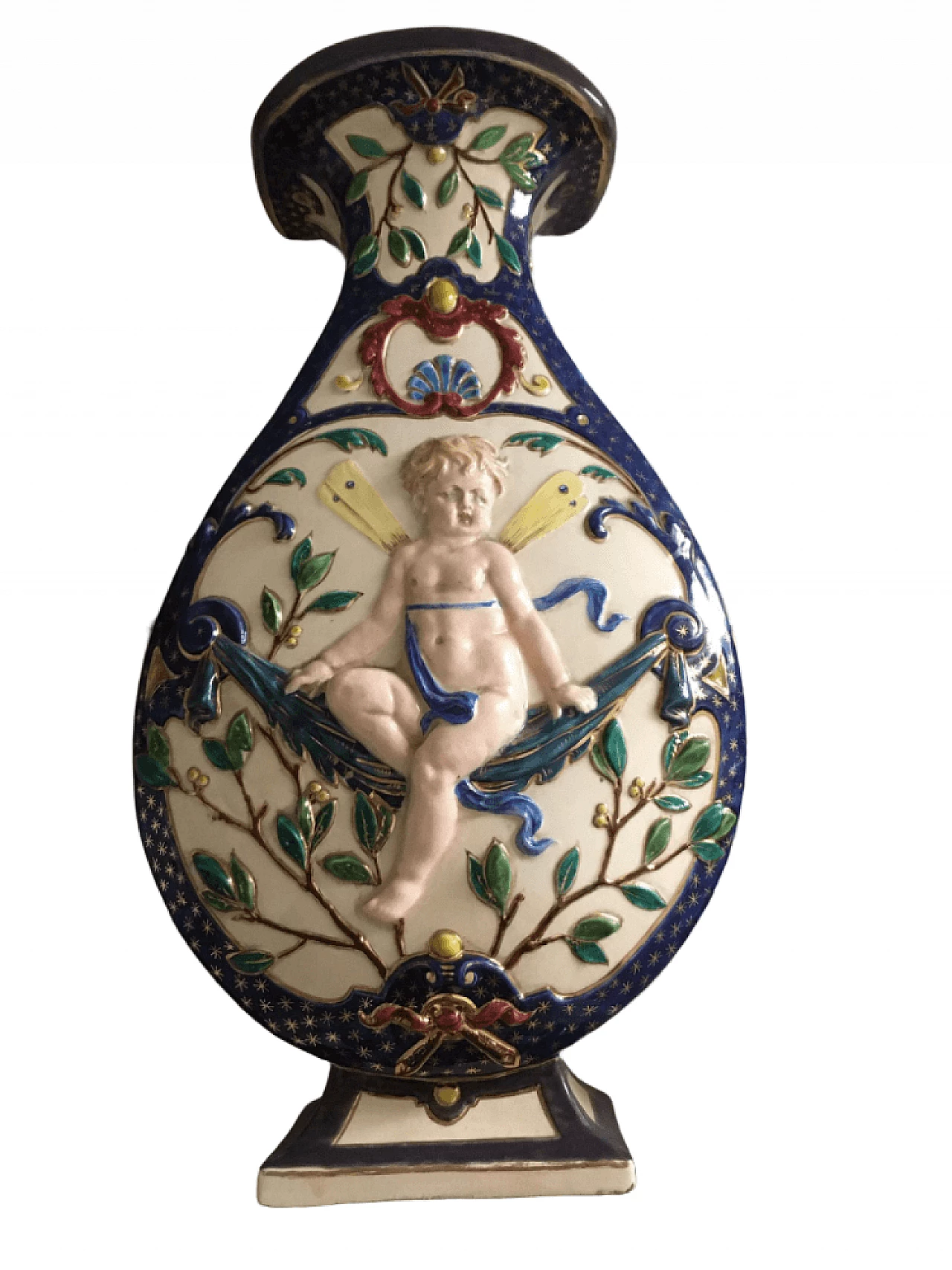 Coppia di vasi in ceramica dei Fratelli Schütz, '800 1362408