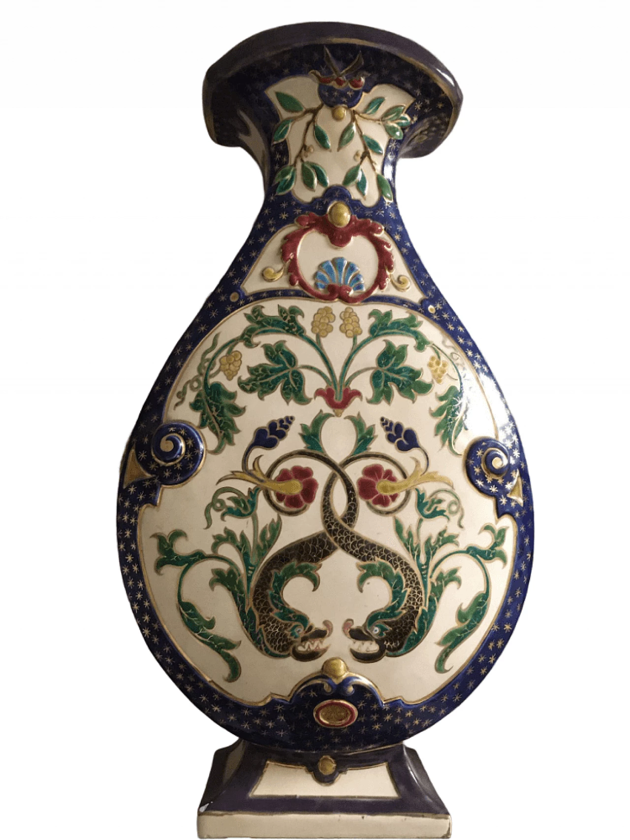 Coppia di vasi in ceramica dei Fratelli Schütz, '800 1362411