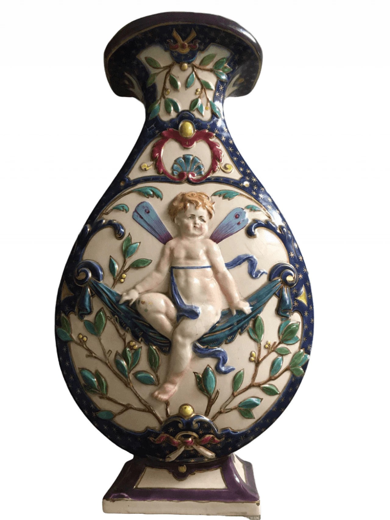 Coppia di vasi in ceramica dei Fratelli Schütz, '800 1362412