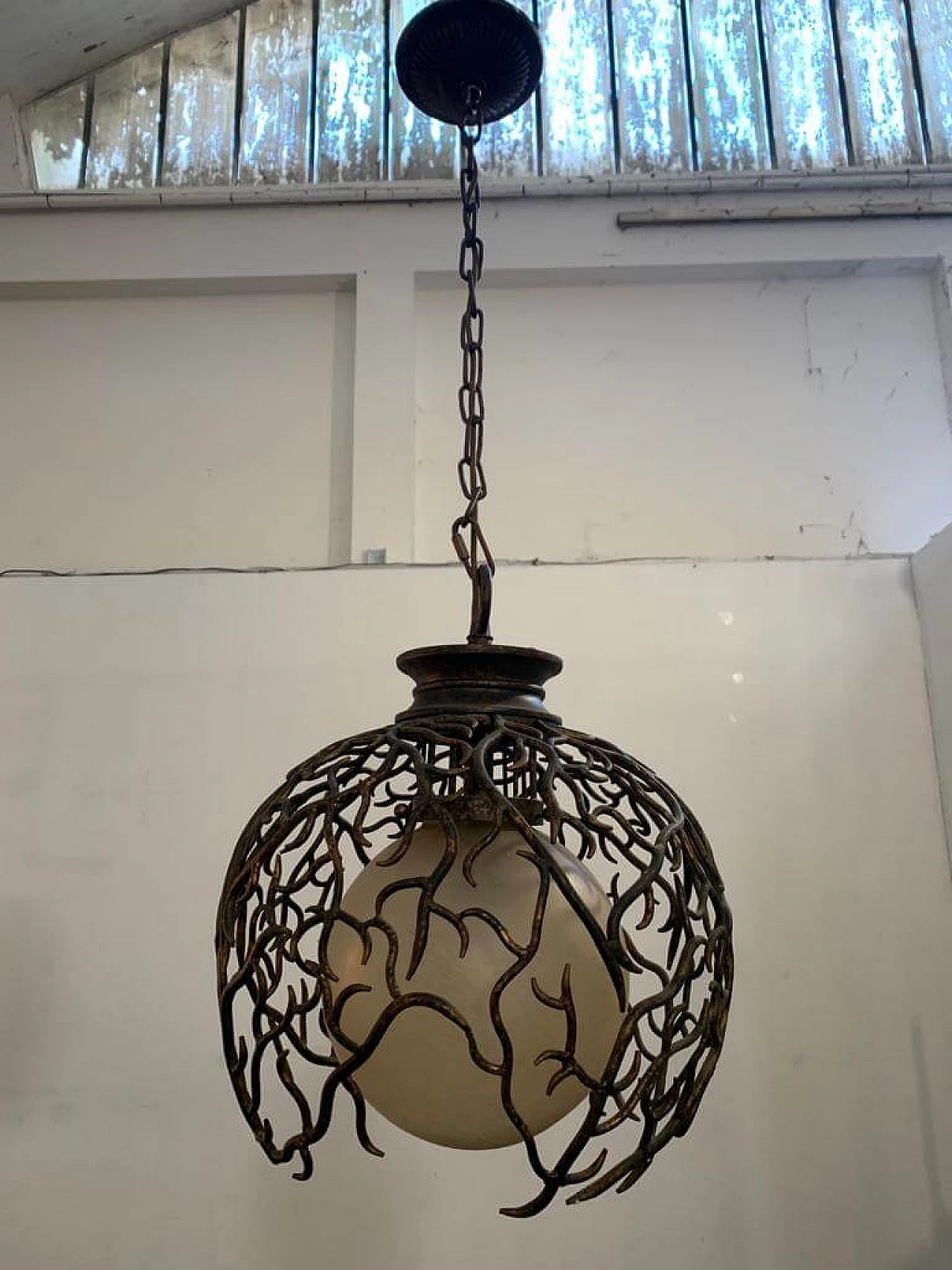 Gilded wrought iron pendant by Lam Lee Group, 1990 1362448