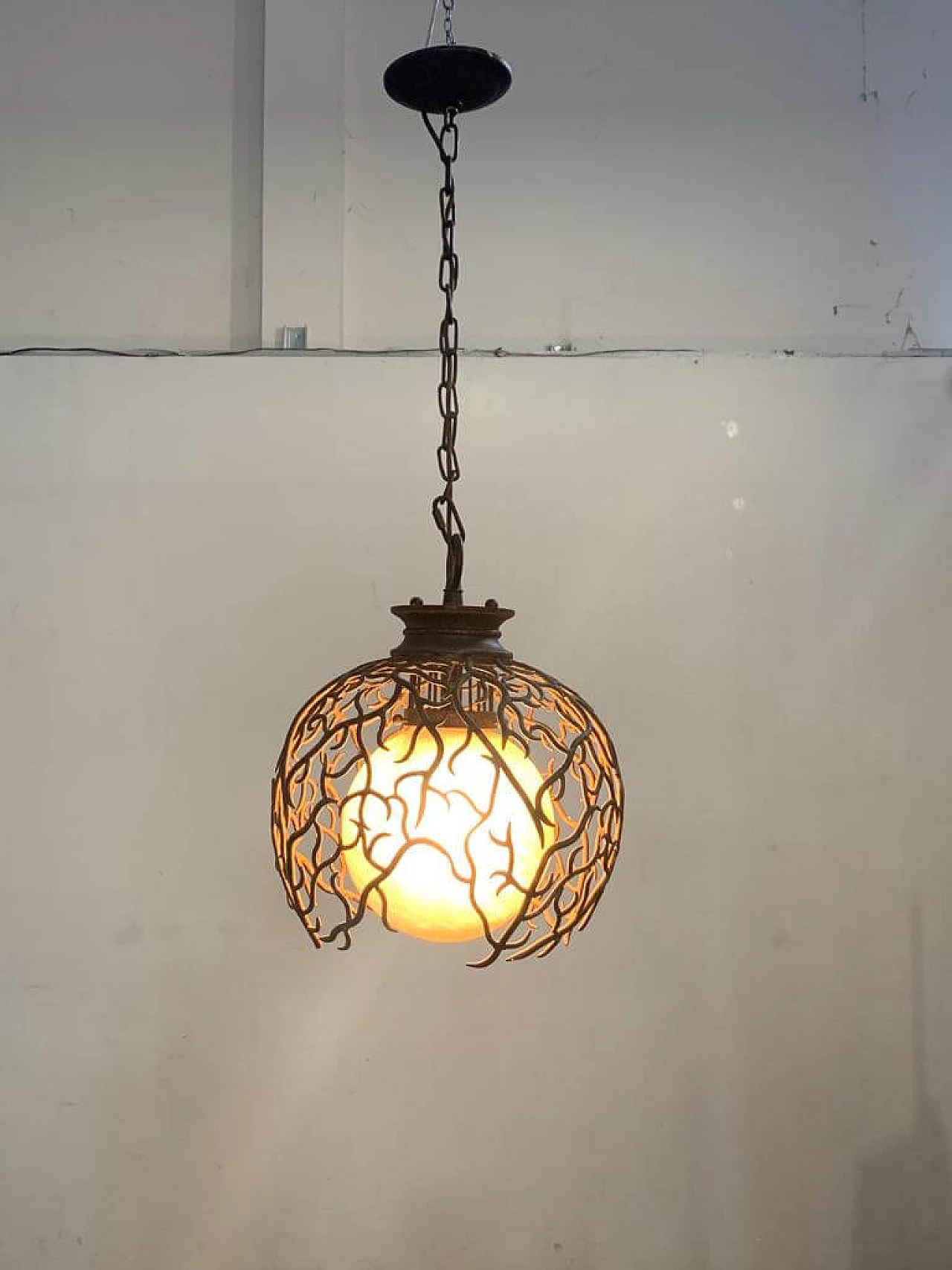 Gilded wrought iron pendant by Lam Lee Group, 1990 1362450