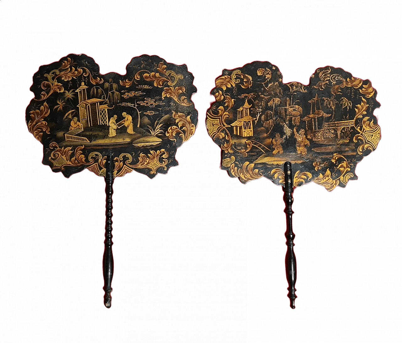 Pair of french heat shields, 19th century 1362477