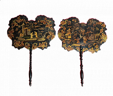 Pair of french heat shields, 19th century