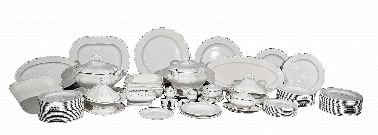 Servizio di piatti da 93 pezzi in ceramica di Galvani, anni '30 1362478
