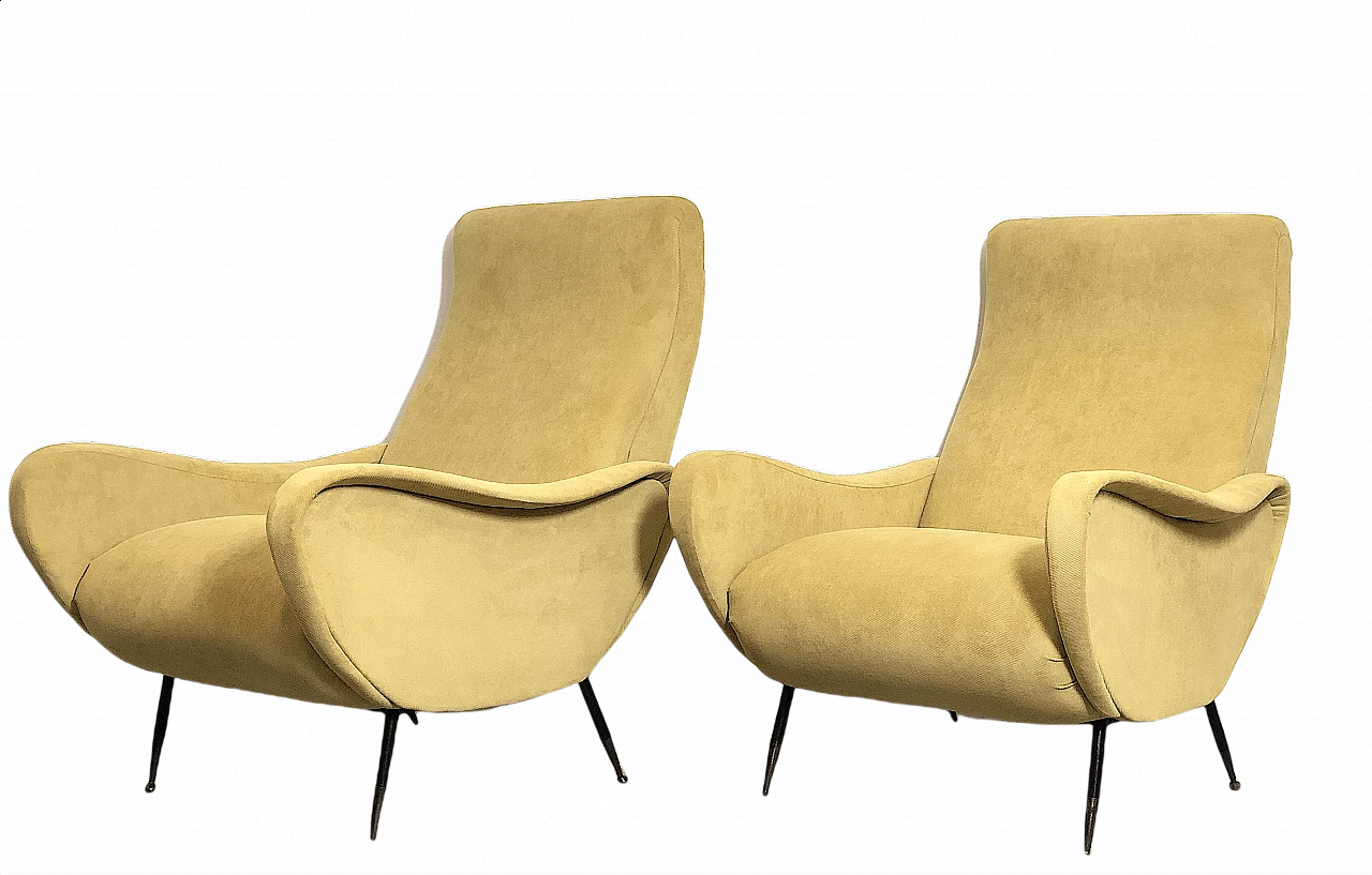 Pair of Lady armchairs by Marco Zanuso, 1950s 1362558