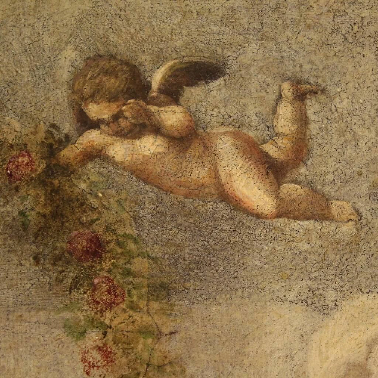 La morte di Adone, dipinto italiano olio su tela, '600 1362579