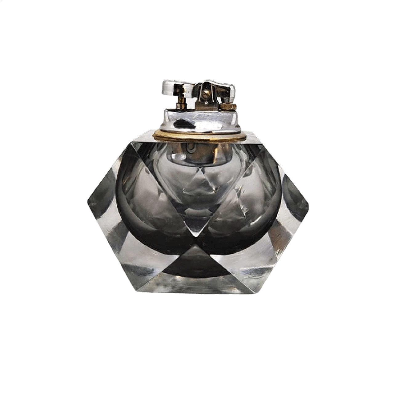 Accendino da tavolo in vetro Sommerso di Flavio Poli per Seguso, anni '60 1362645