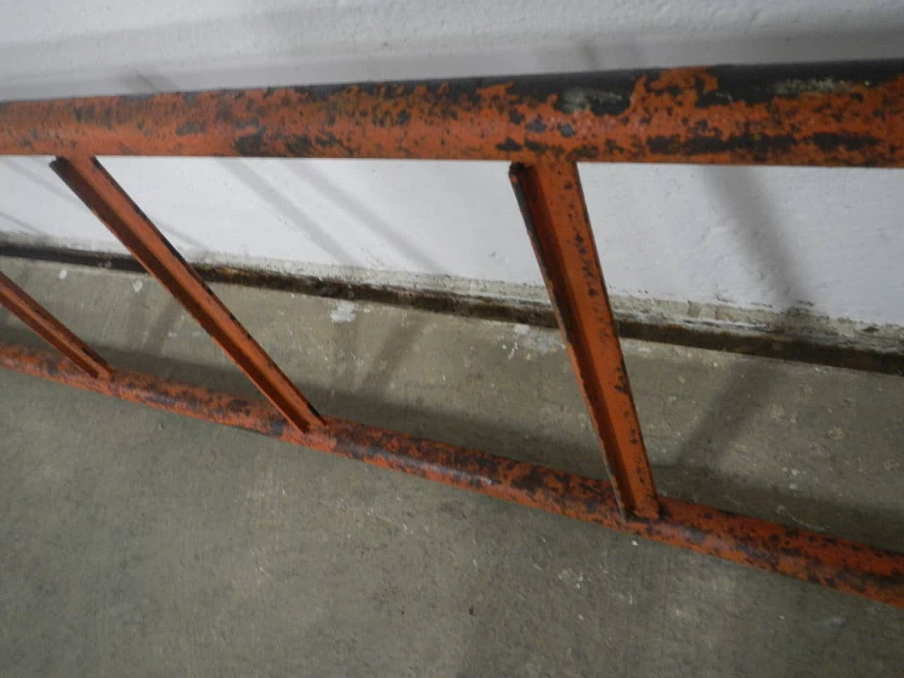 Red metal industrial ladder, 1970s 1362649