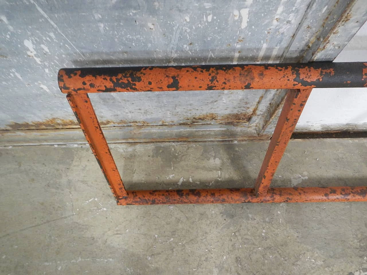 Red metal industrial ladder, 1970s 1362651