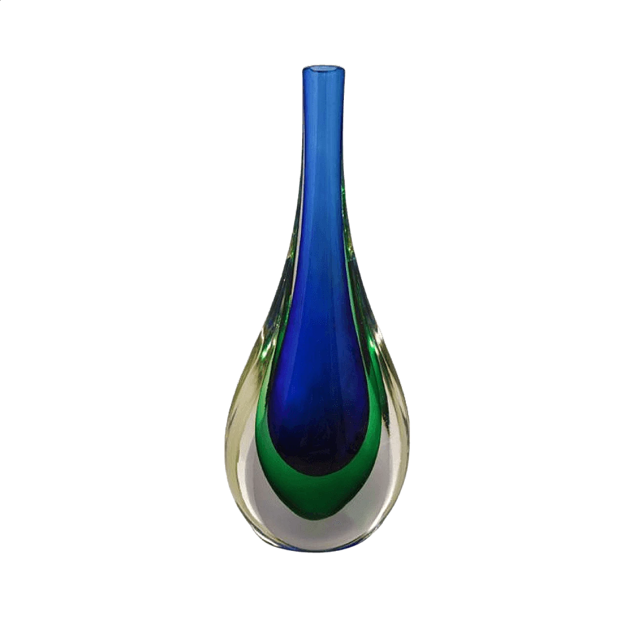 Submerged glass vase by Flavio Poli for Seguso, 1960s 1363385