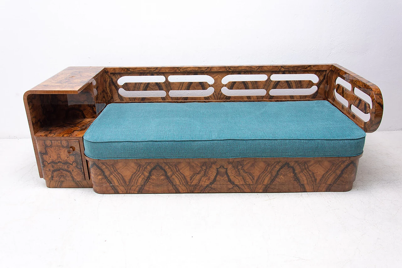 Walnut Art Deco sofa, 1930s 1363962