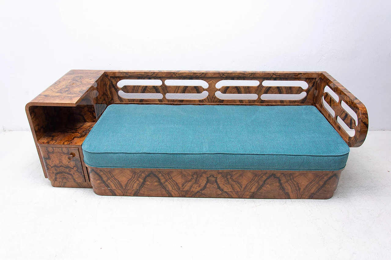 Walnut Art Deco sofa, 1930s 1363963