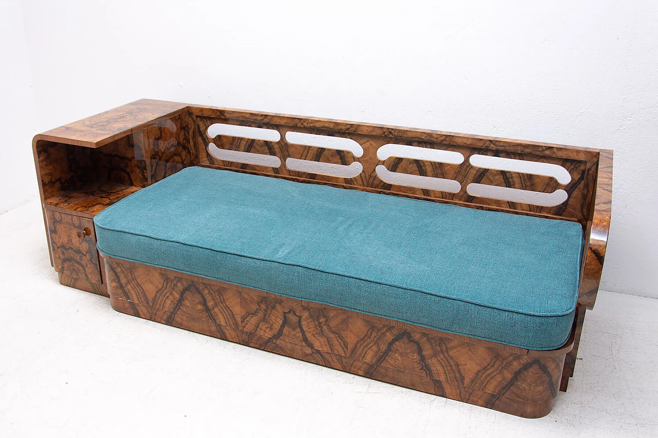 Walnut Art Deco sofa, 1930s 1363964
