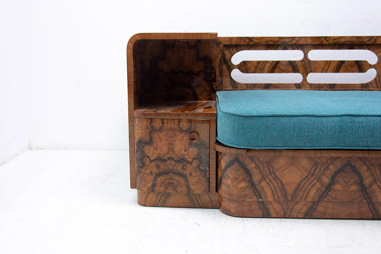 Walnut Art Deco sofa, 1930s 1363971