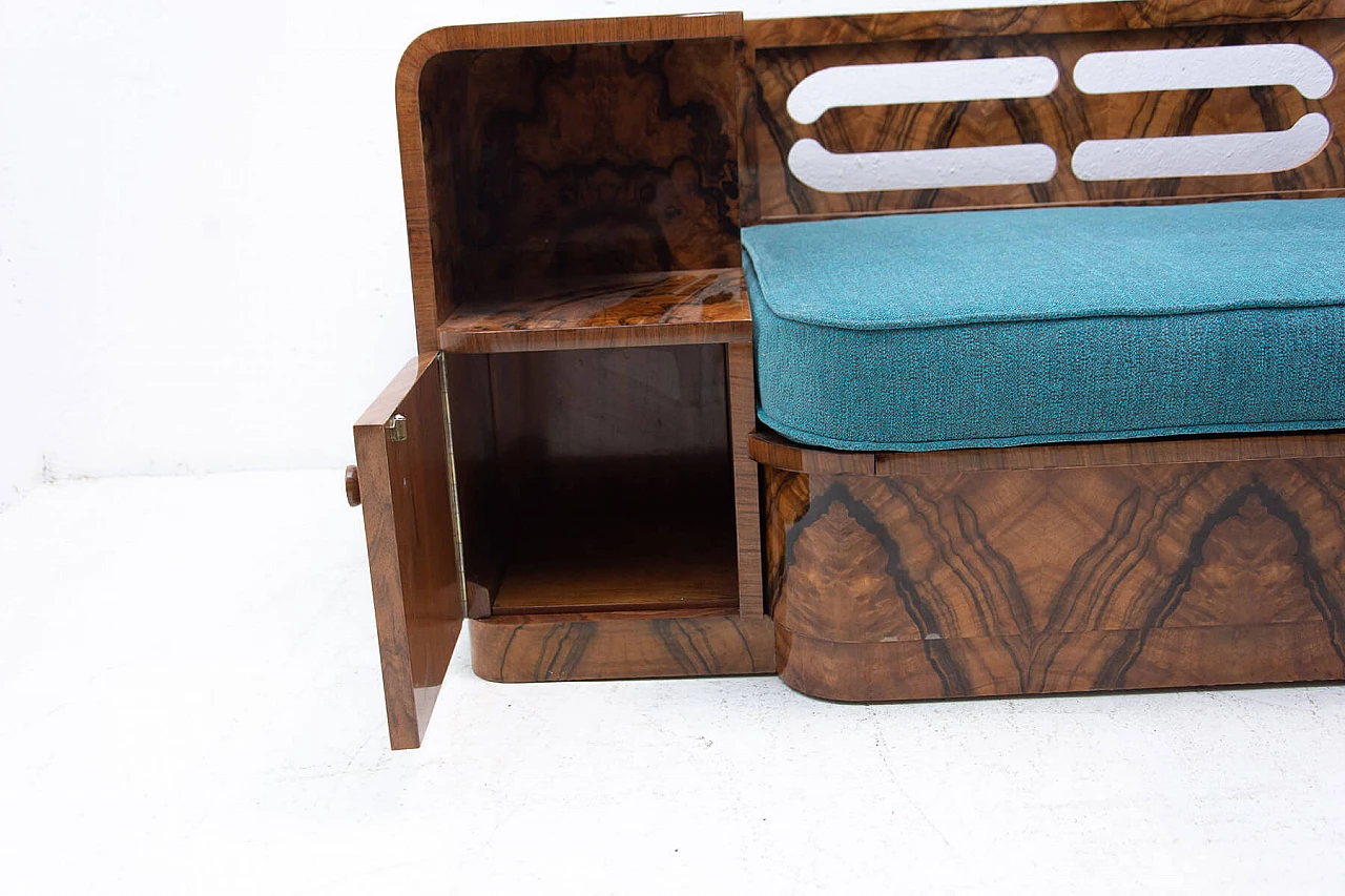 Walnut Art Deco sofa, 1930s 1363972