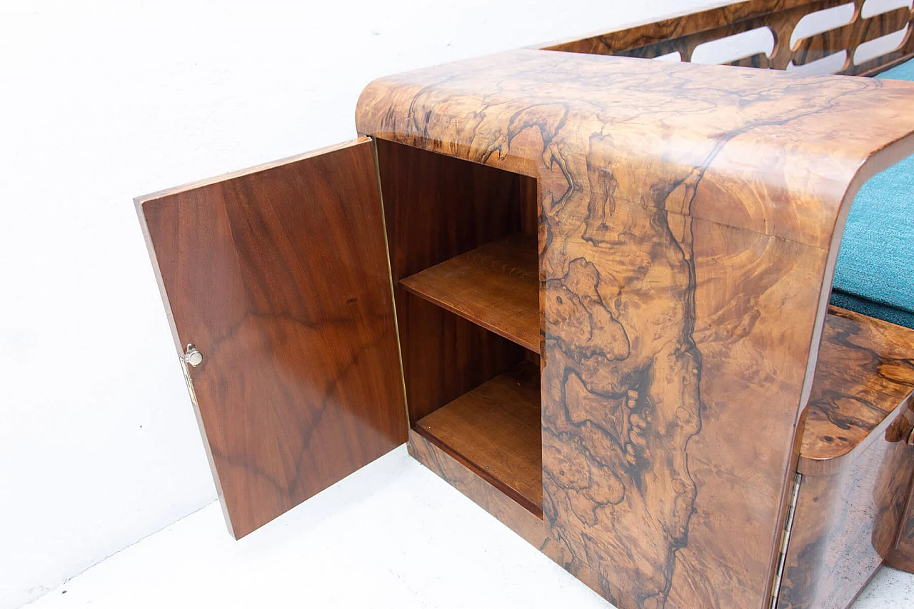 Walnut Art Deco sofa, 1930s 1363974