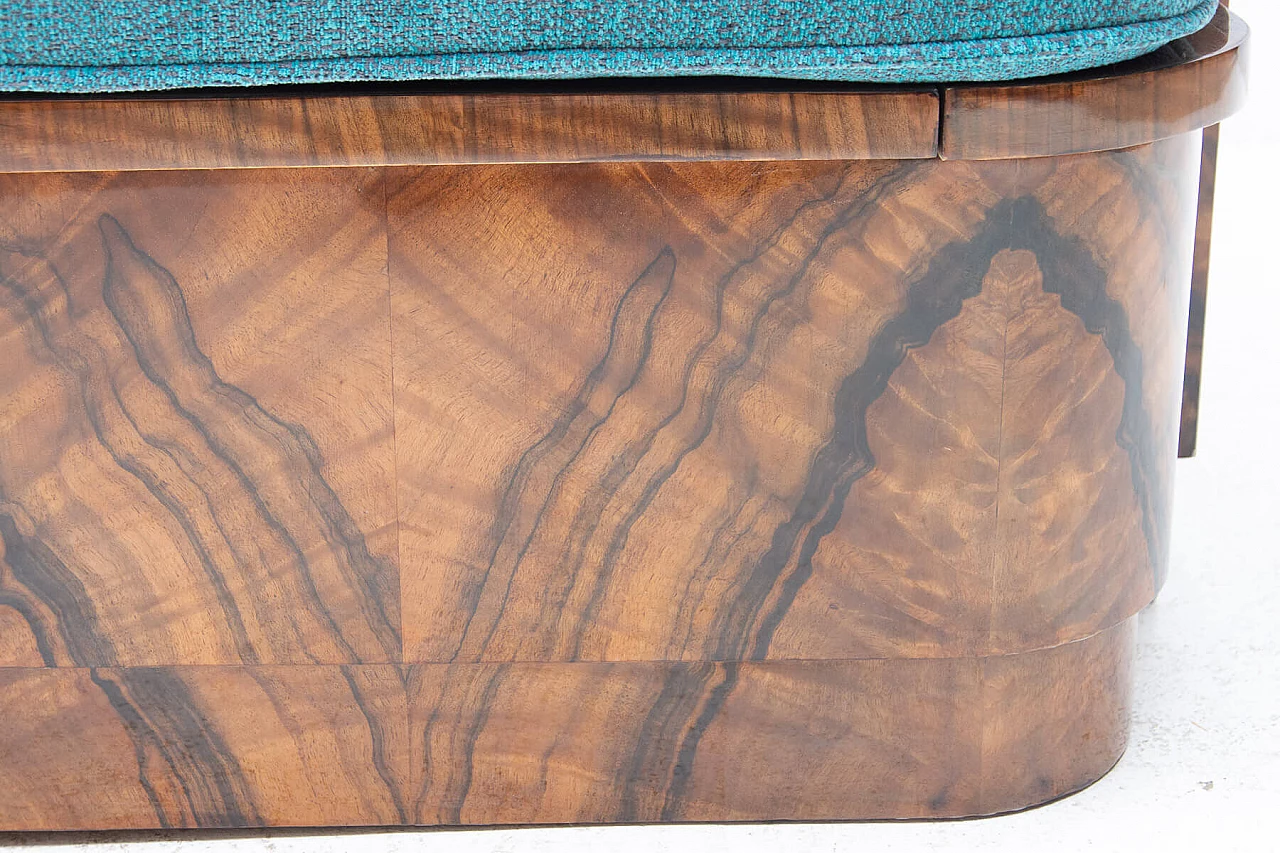 Walnut Art Deco sofa, 1930s 1363979