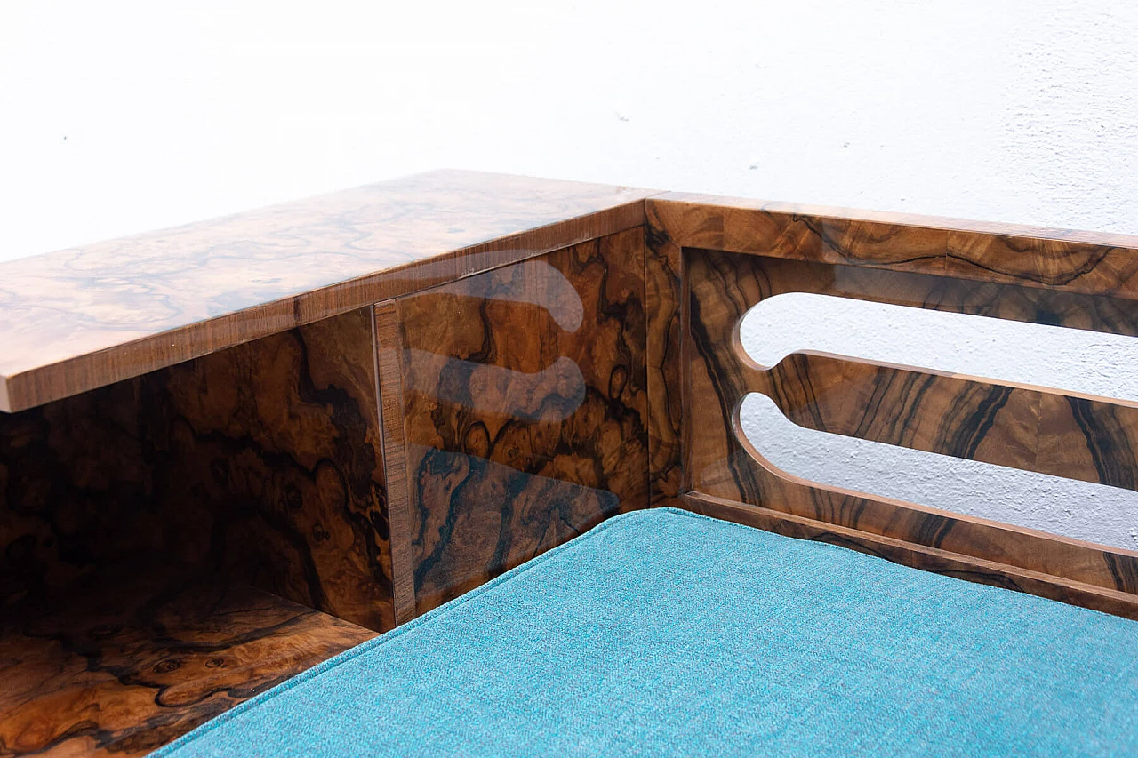 Walnut Art Deco sofa, 1930s 1363981