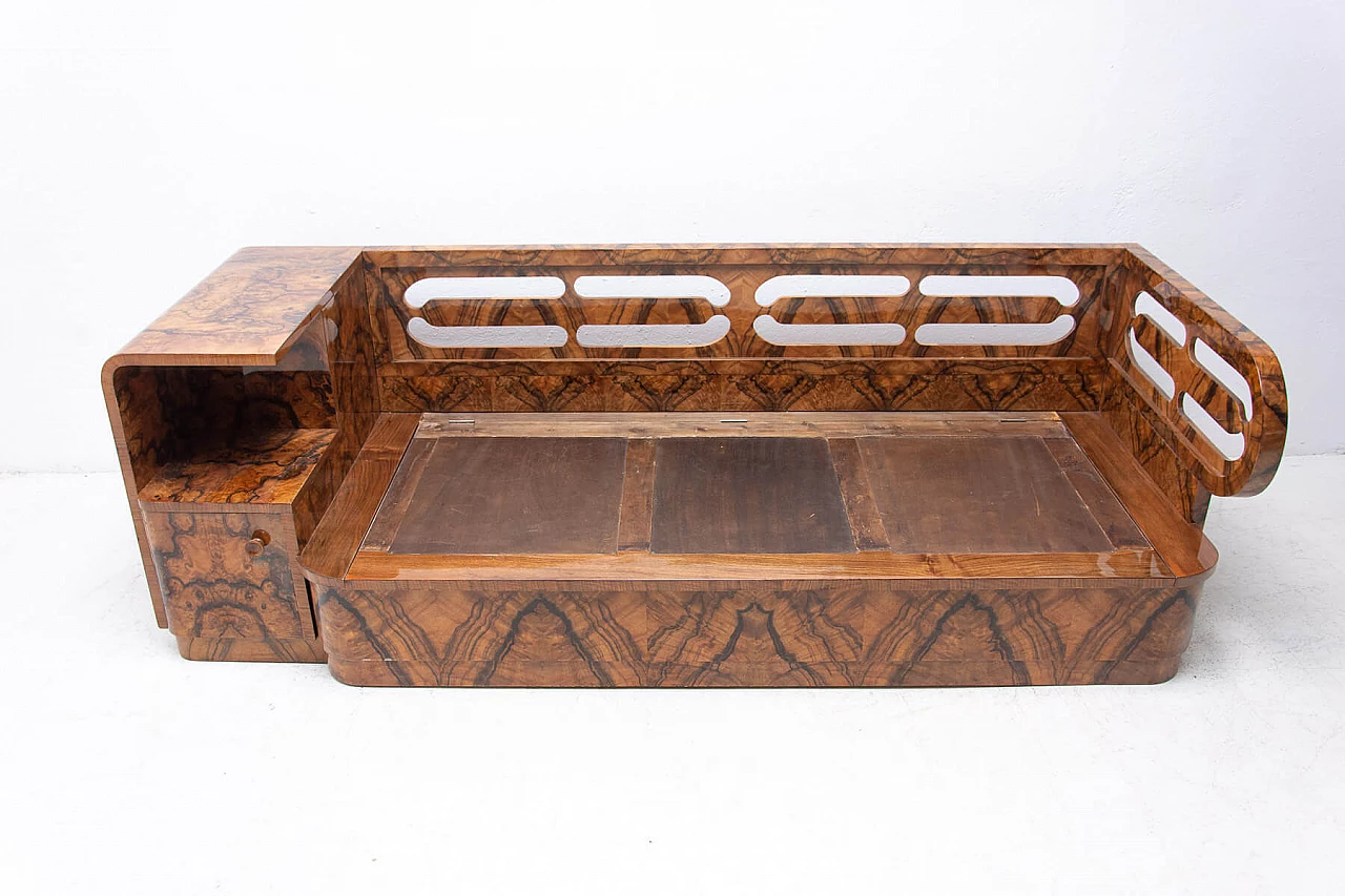 Walnut Art Deco sofa, 1930s 1363983