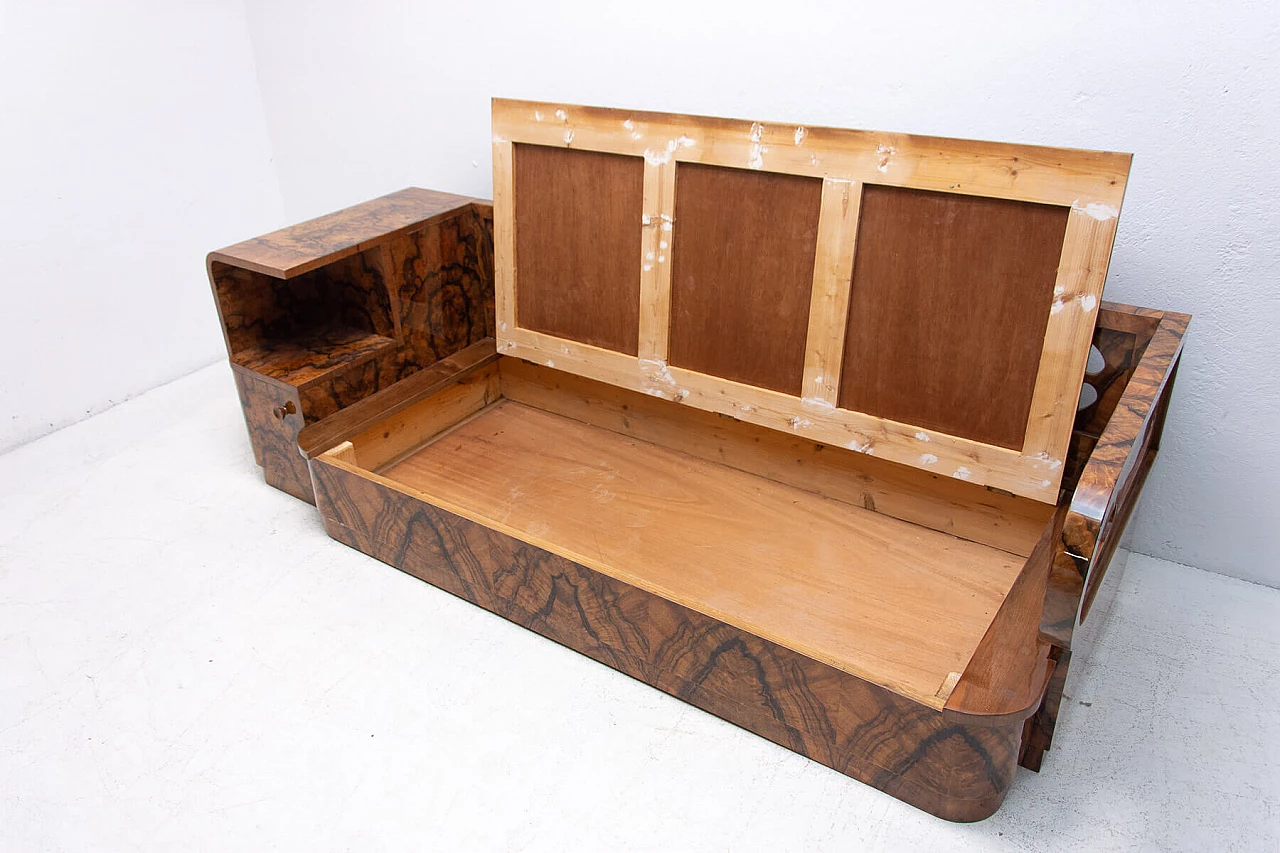 Walnut Art Deco sofa, 1930s 1363985