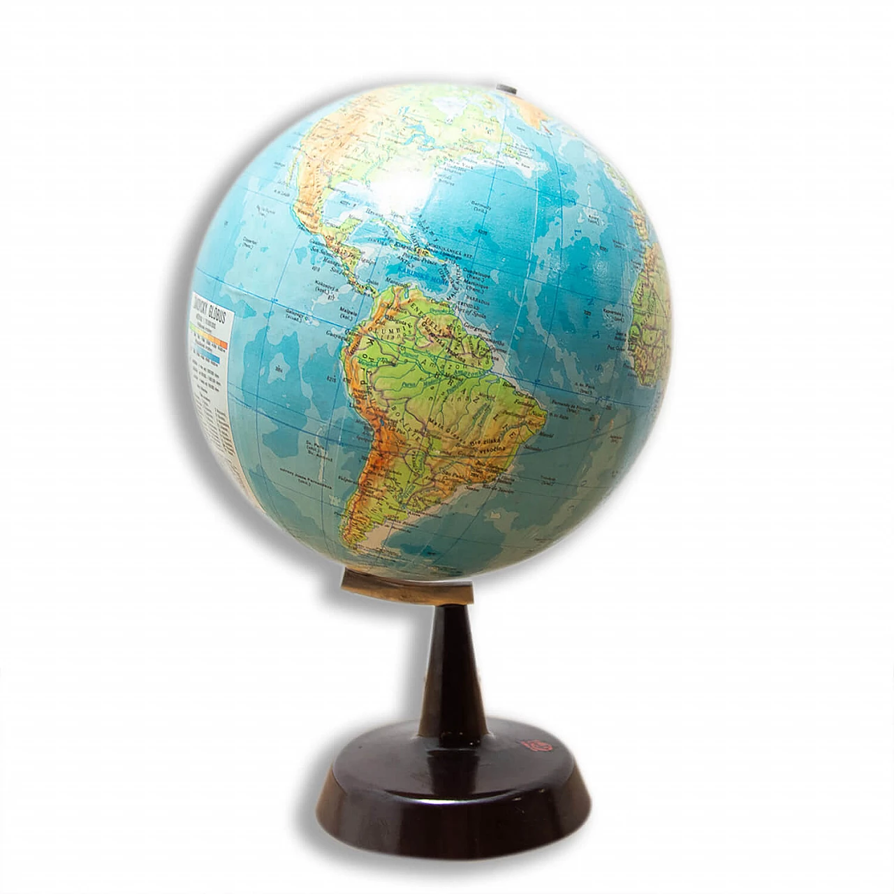 Wood and plastic globe, 1970s 1363988