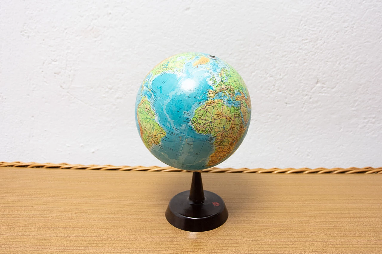Wood and plastic globe, 1970s 1363992