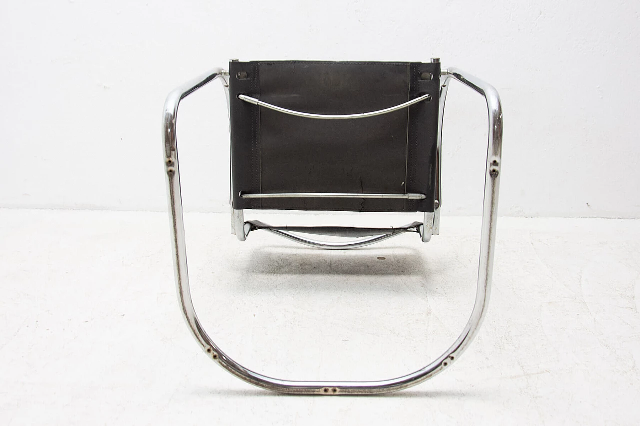 Pair of tubular steel Cantilever armchairs, 1970s 1364056