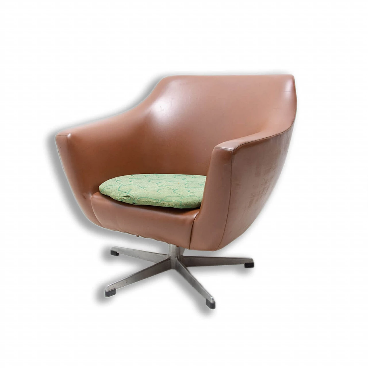 Leatherette swivel chair by Up Zavody, 1970s 1364057