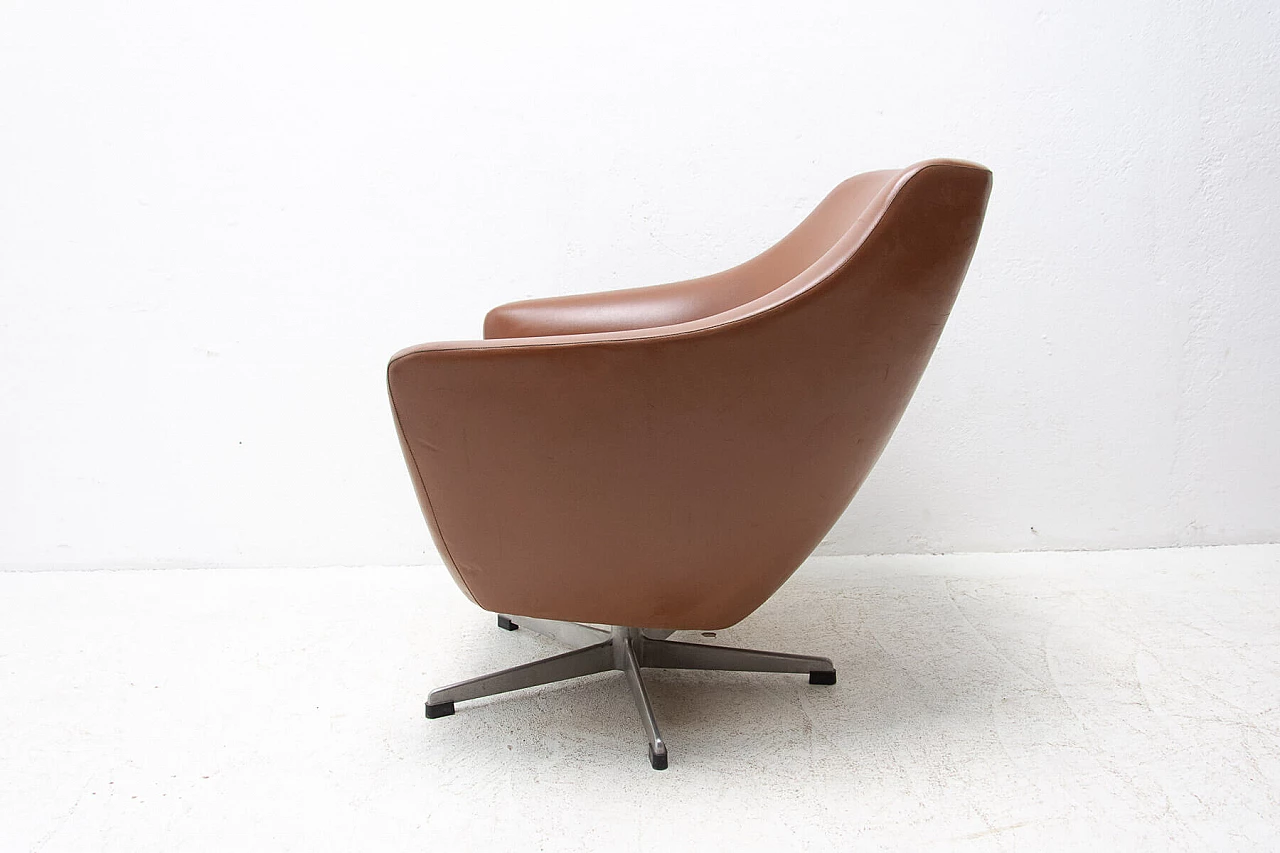 Leatherette swivel chair by Up Zavody, 1970s 1364060