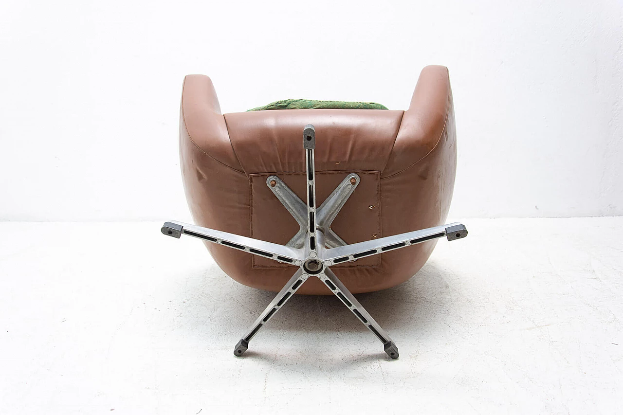Leatherette swivel chair by Up Zavody, 1970s 1364063