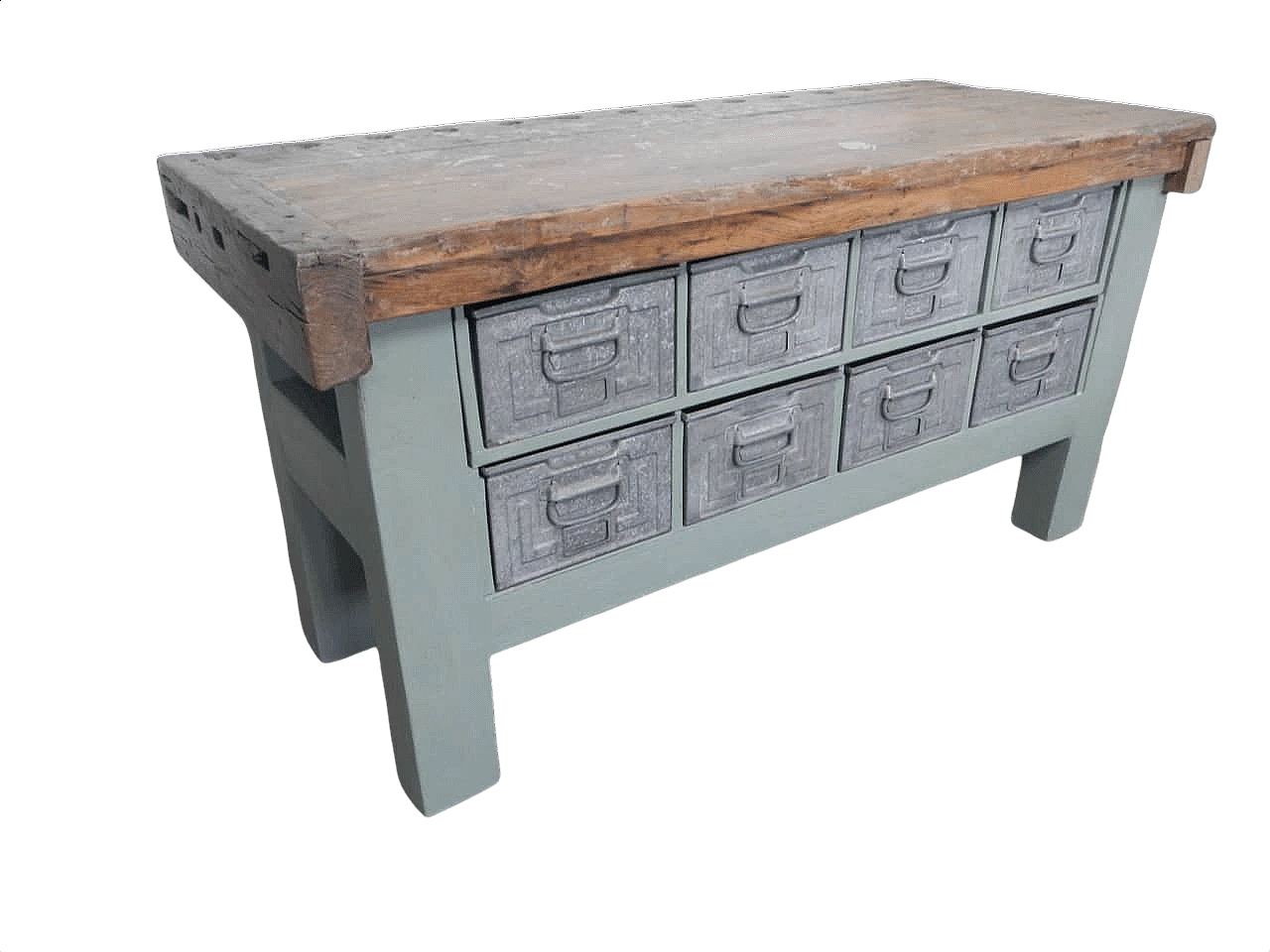 Bancone da falegname in abete laccato, anni '50 1364157