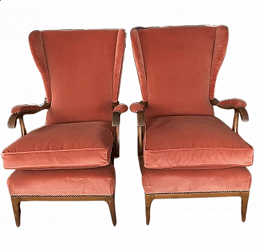 Pair of armchairs by Paolo Buffa, 1950s