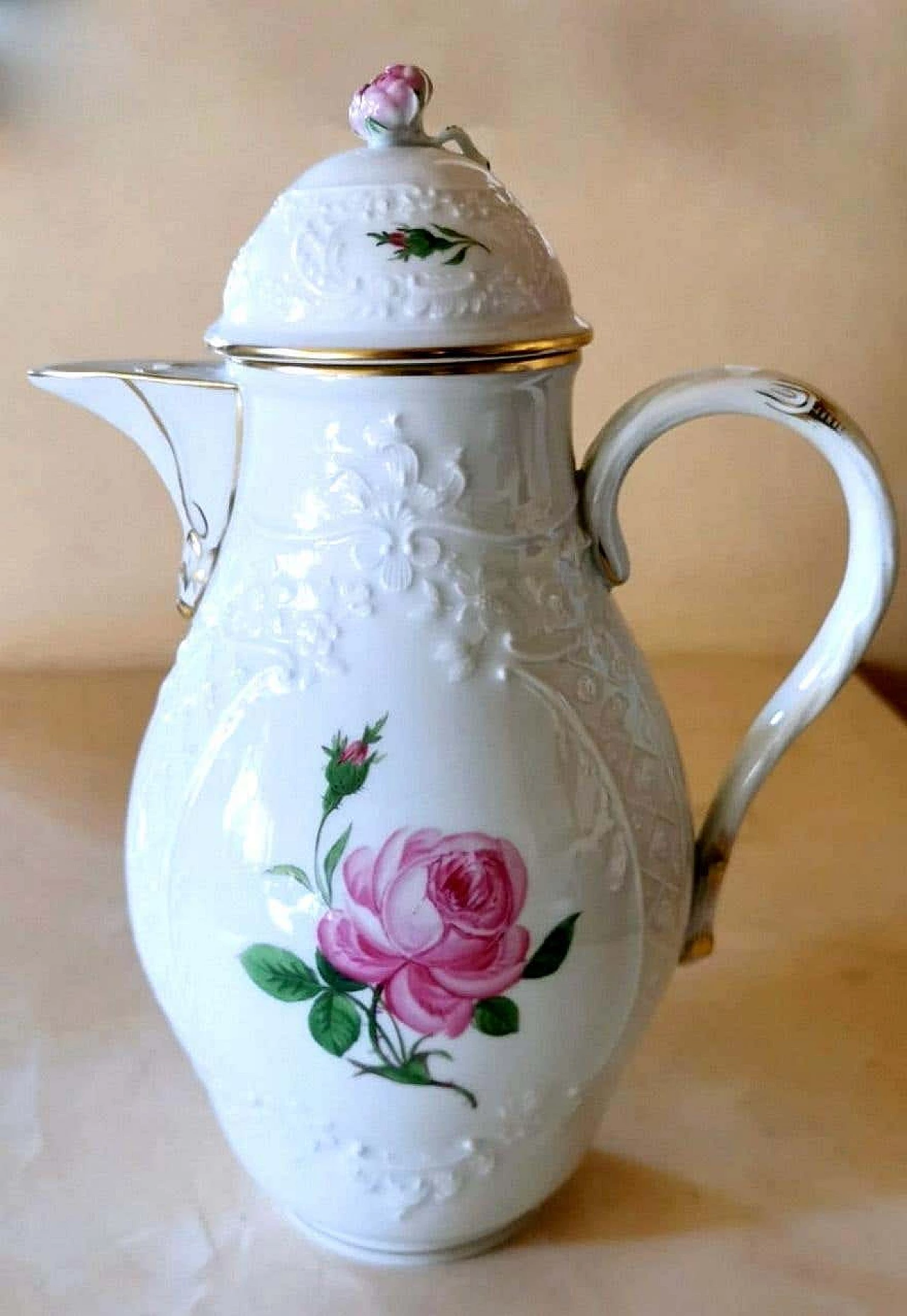 Set da caffè in stile Biedermeier in porcellana dipinta a mano di Meissen, anni '30 1364463