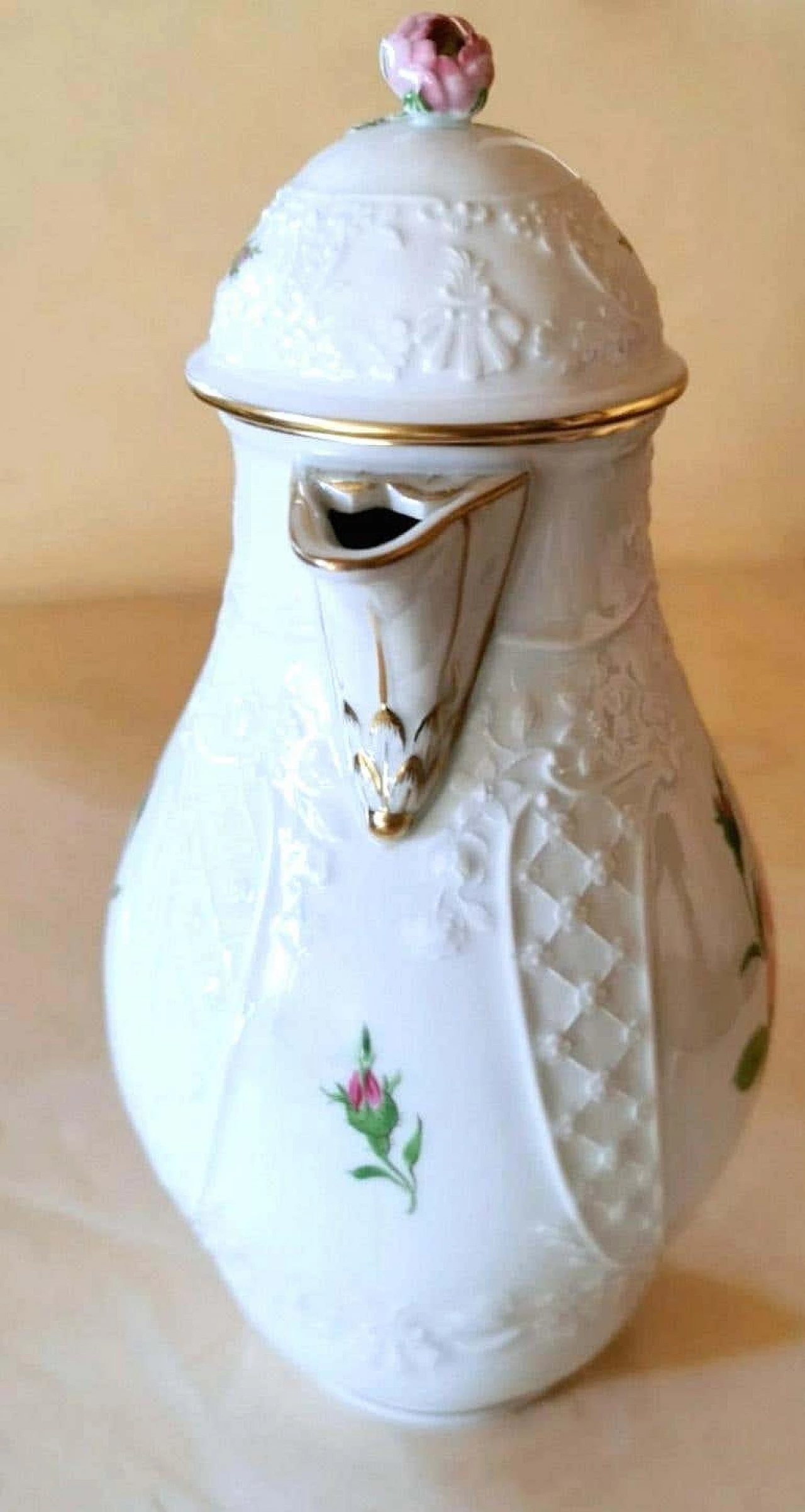 Set da caffè in stile Biedermeier in porcellana dipinta a mano di Meissen, anni '30 1364464