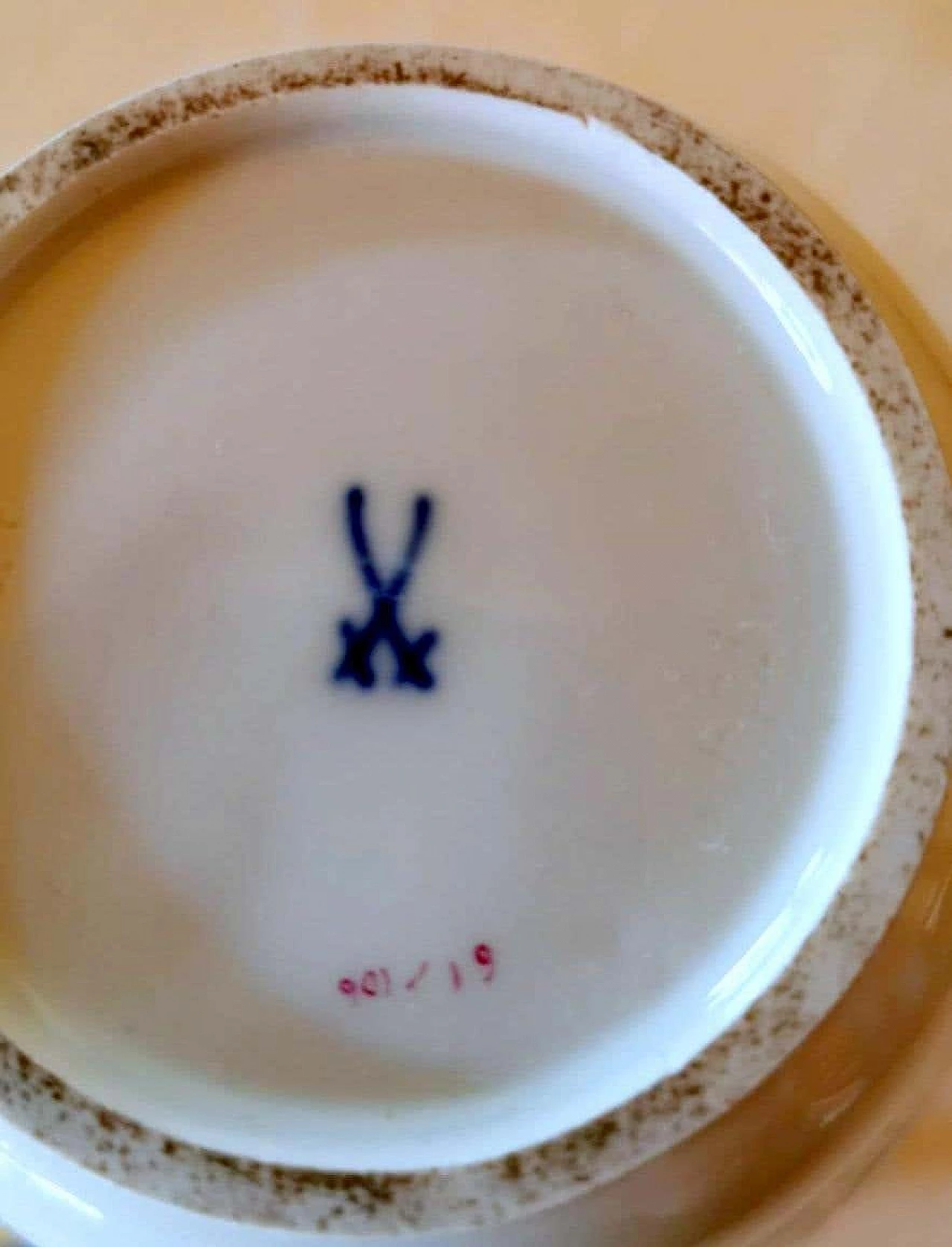 Set da caffè in stile Biedermeier in porcellana dipinta a mano di Meissen, anni '30 1364468