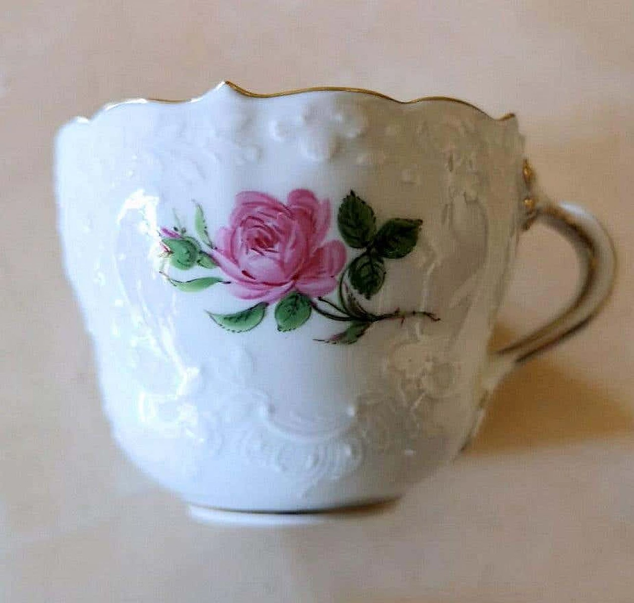 Set da caffè in stile Biedermeier in porcellana dipinta a mano di Meissen, anni '30 1364473