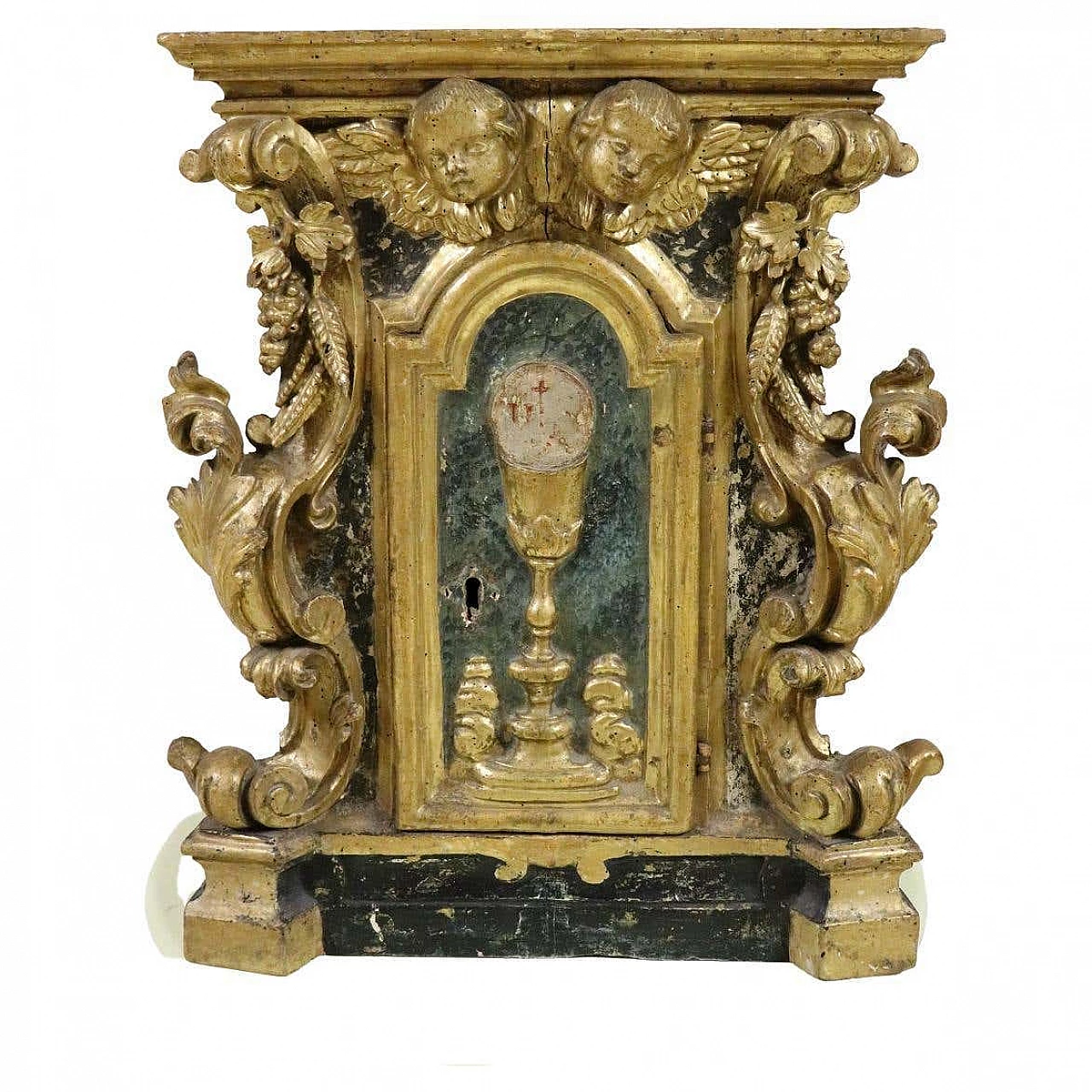 Tabernacolo Barocco in legno intagliato e dorato, '600 1364587