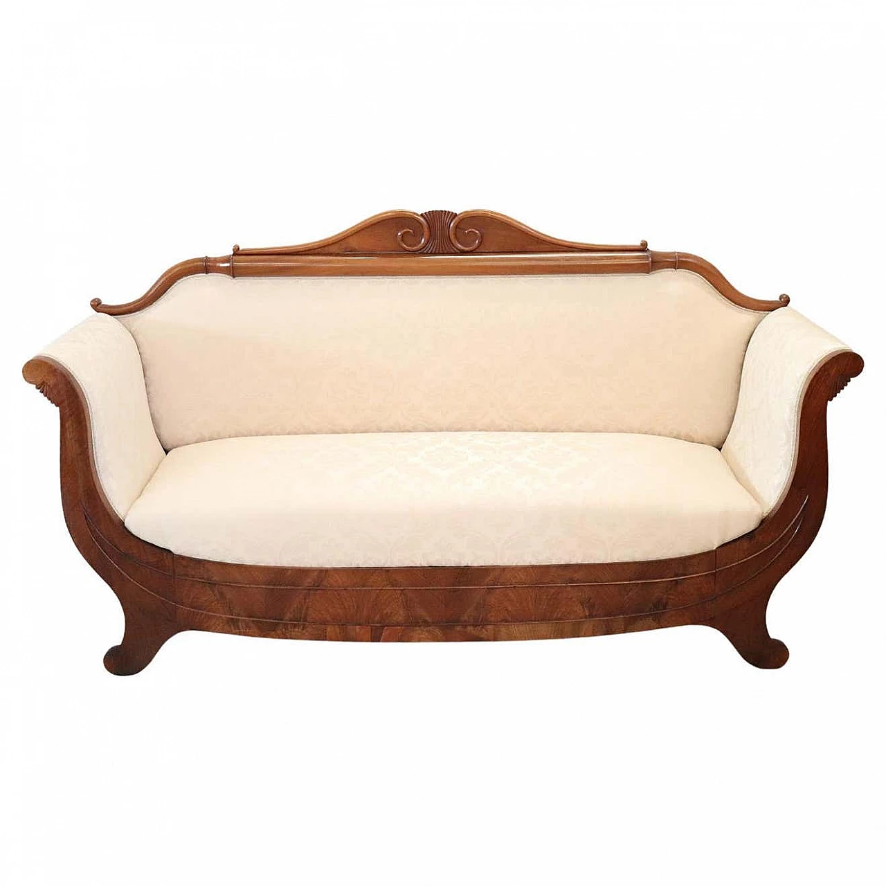 Charles X sofa in blond walnut, early 19th century 1364646