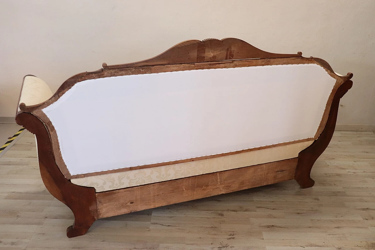 Charles X sofa in blond walnut, early 19th century 1364654