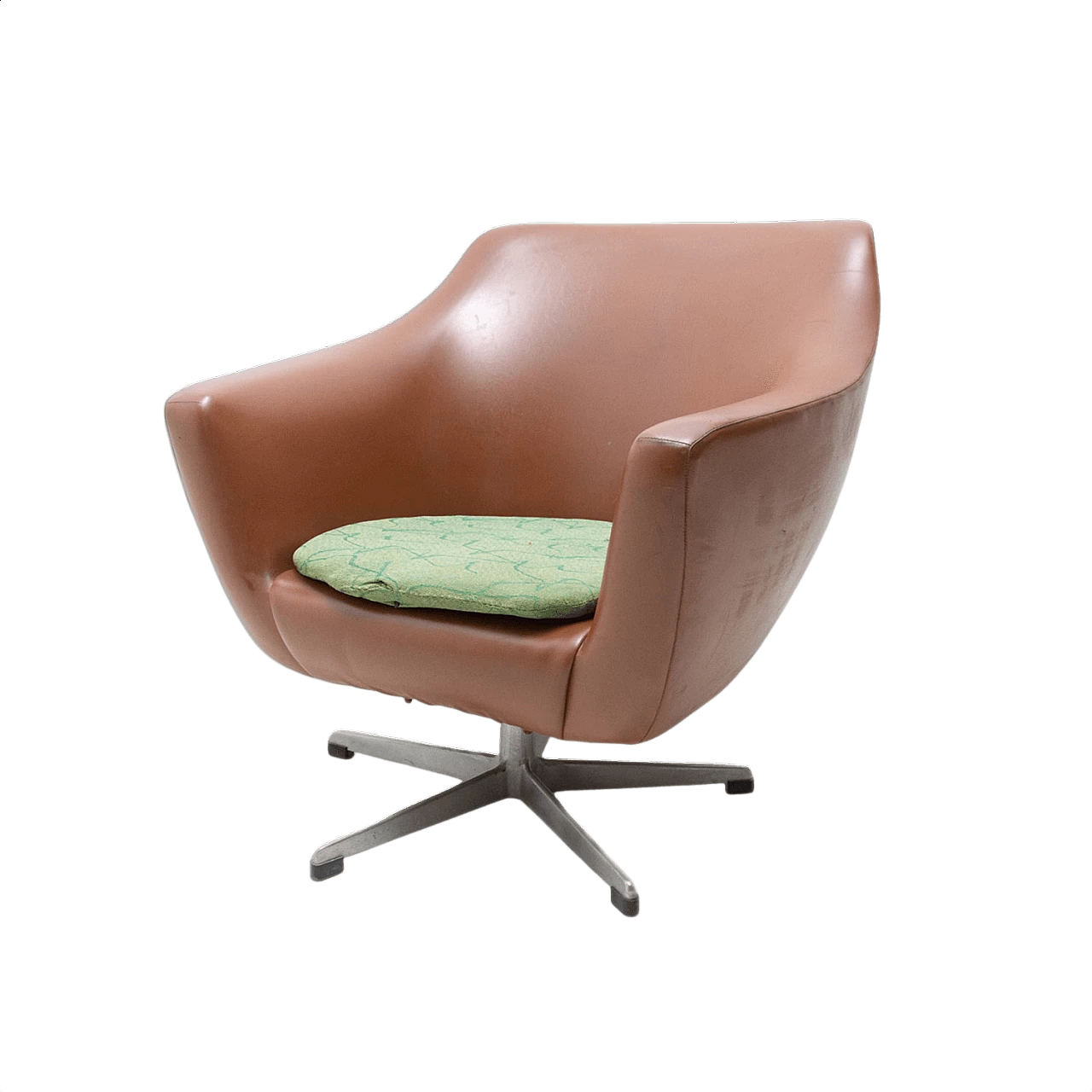 Leatherette swivel chair by Up Zavody, 1970s 1364927