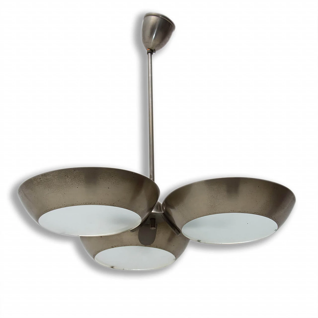 Zukov nickel steel pendant lamp, 1950s 1364958