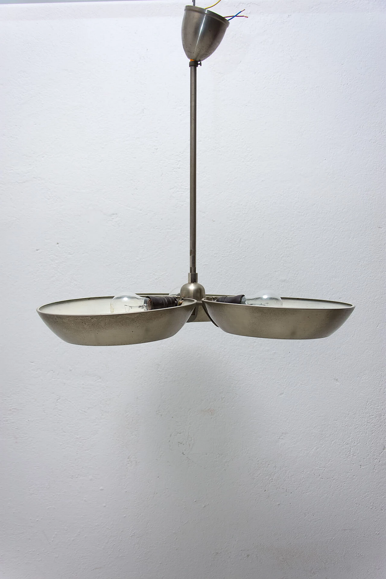 Zukov nickel steel pendant lamp, 1950s 1364961