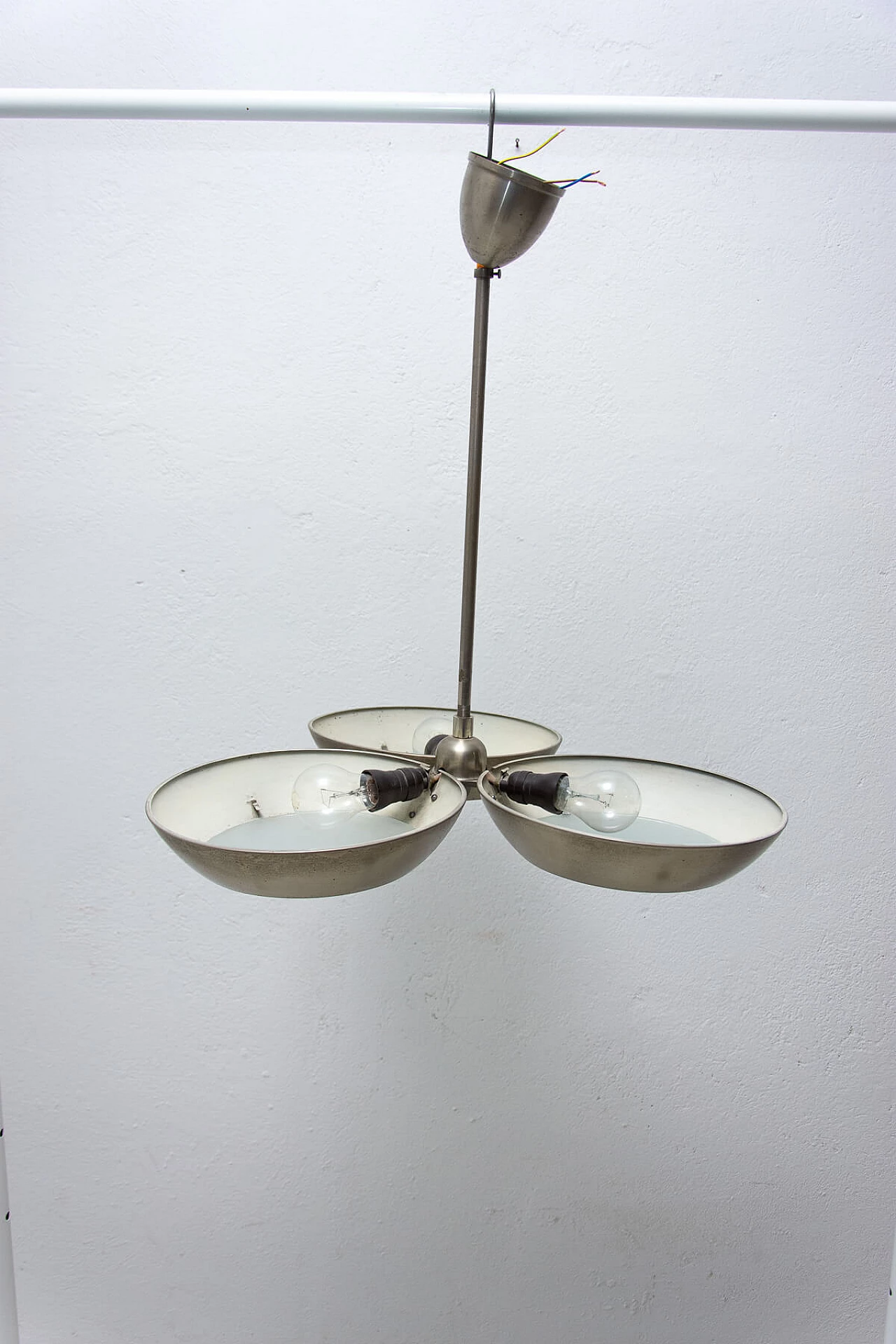 Zukov nickel steel pendant lamp, 1950s 1364962