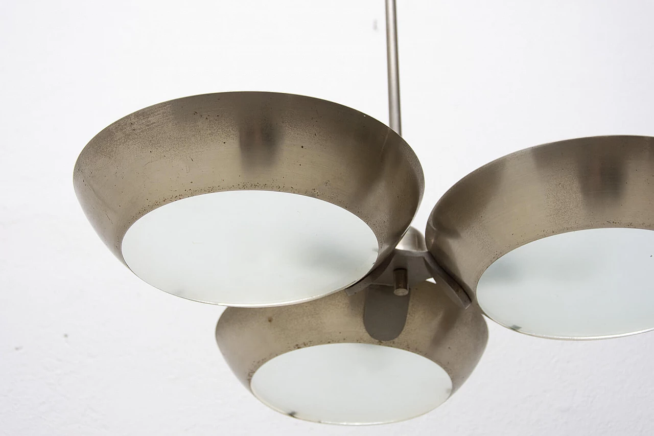 Zukov nickel steel pendant lamp, 1950s 1364963