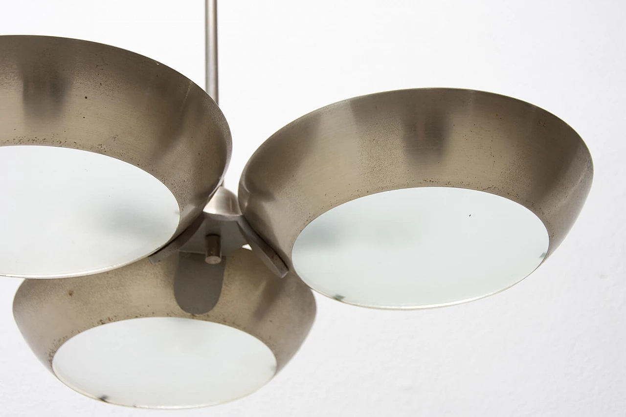 Zukov nickel steel pendant lamp, 1950s 1364964