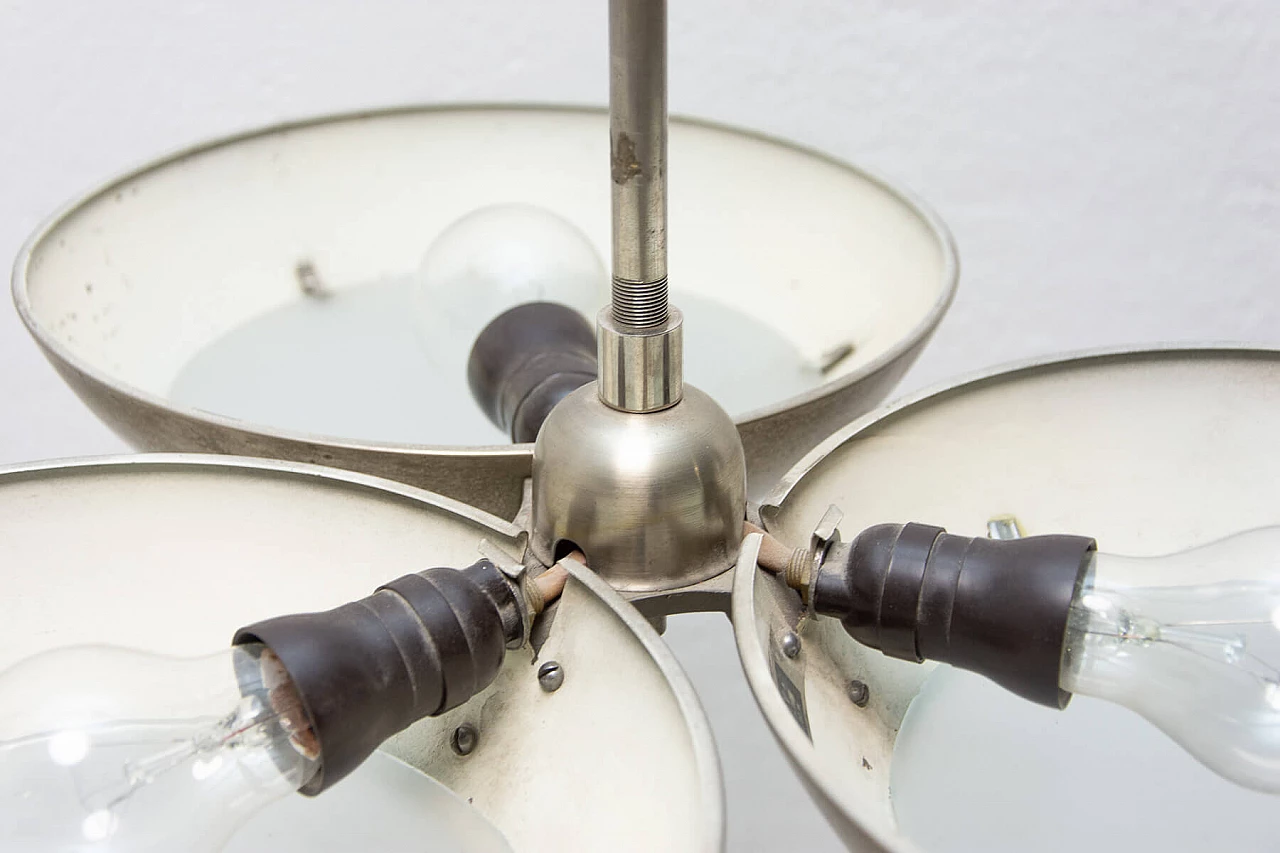 Zukov nickel steel pendant lamp, 1950s 1364967