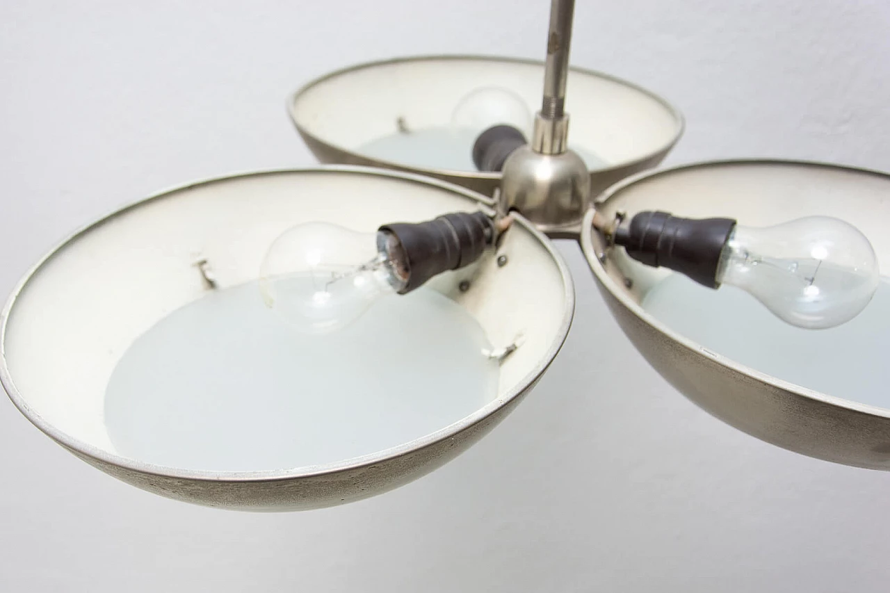 Zukov nickel steel pendant lamp, 1950s 1364968