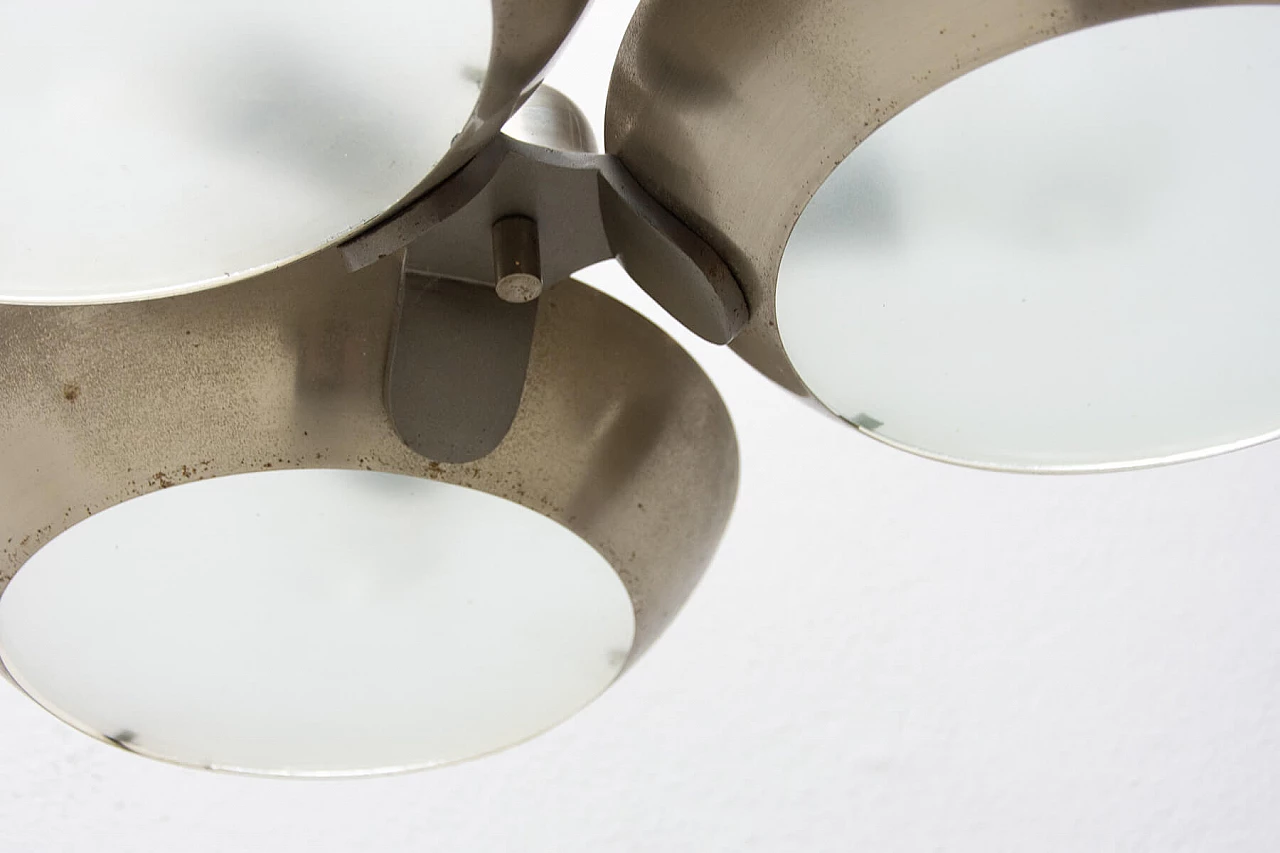 Zukov nickel steel pendant lamp, 1950s 1364969