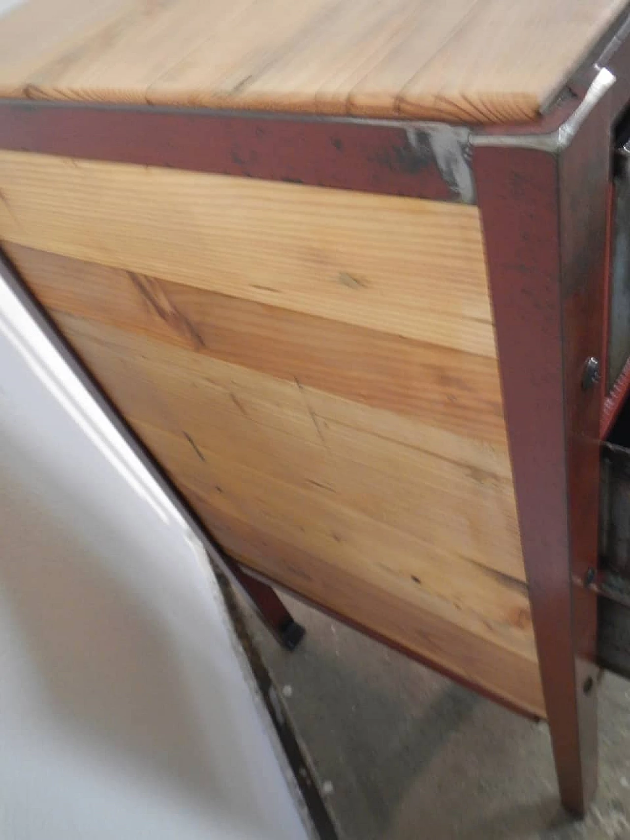 Cassettiera industriale con cassetti in metallo, anni '50 1365303