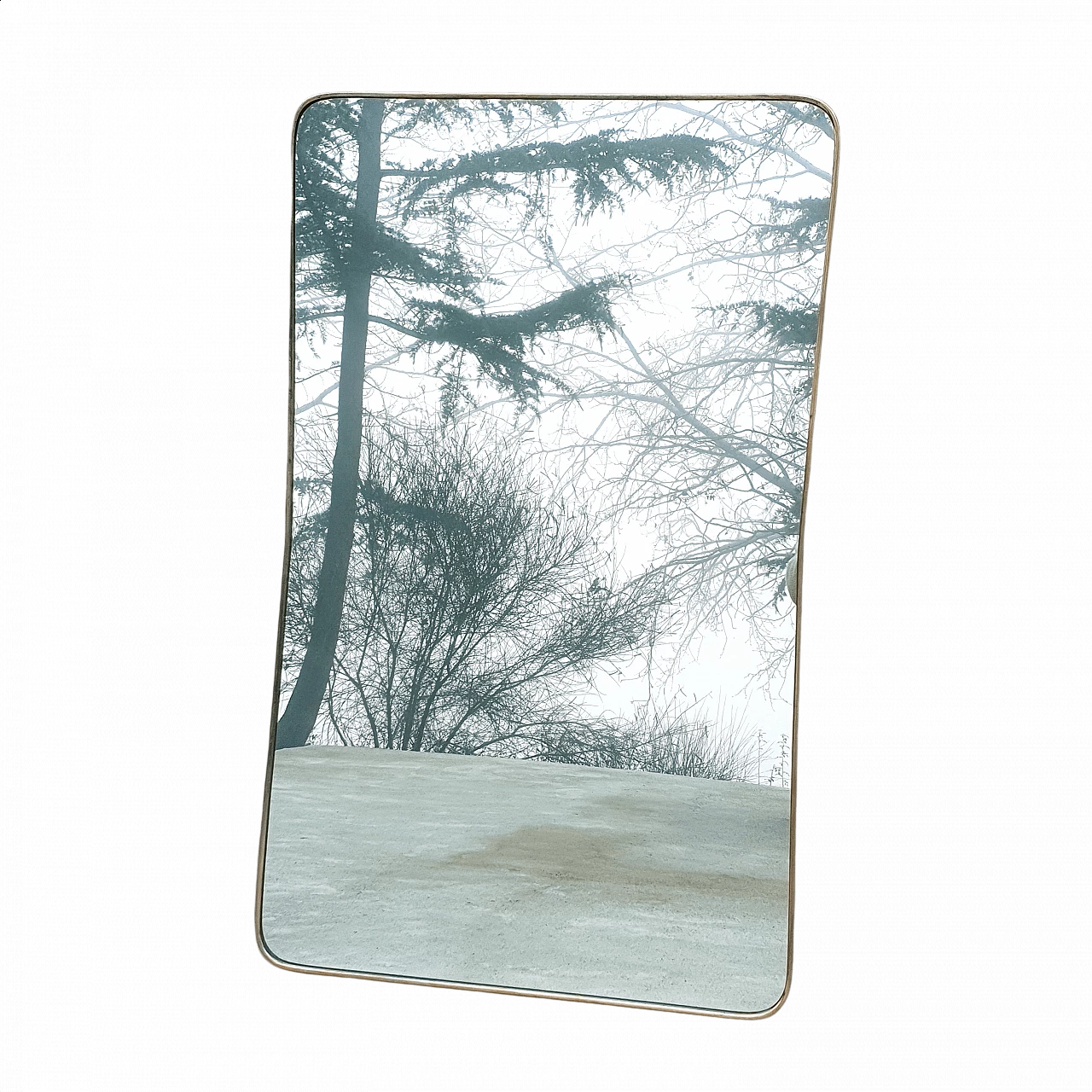 Specchiera in ottone con cristallo Giannobi G.I.S., 1948 1365445